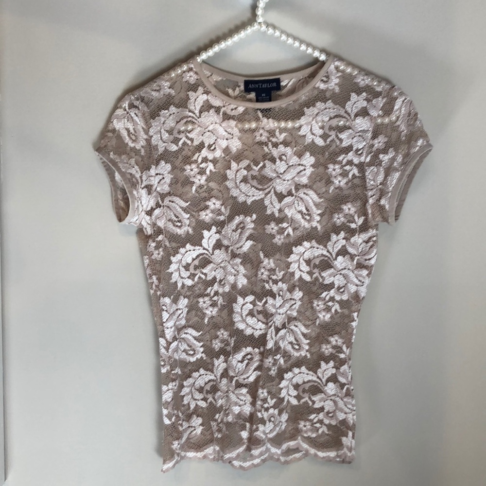 Lace detail top